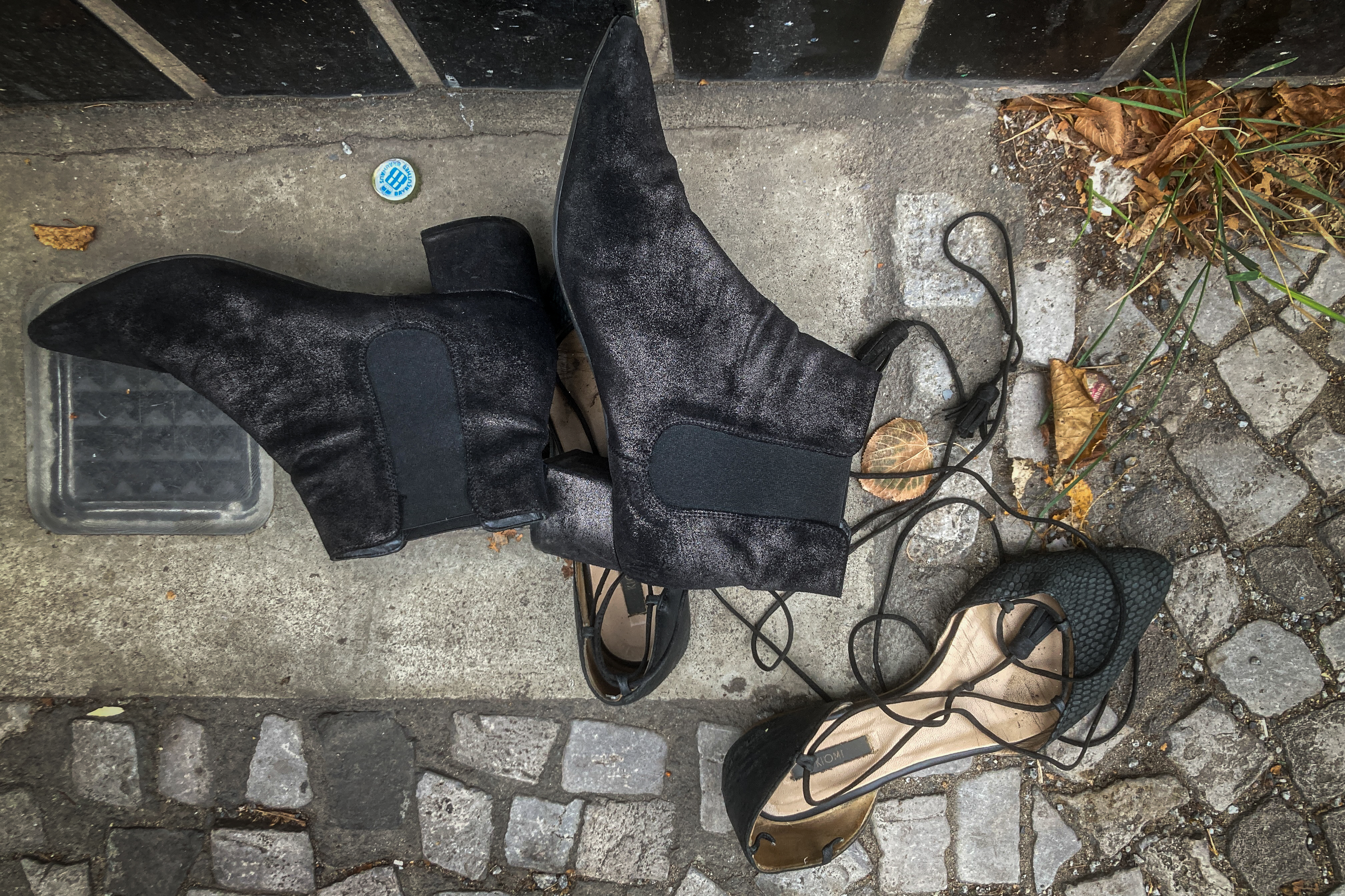 Schwarze Schuhe Sanderstraße